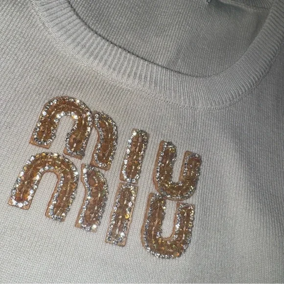 Miu Miu Cream Tank Top - Picture 5 of 6